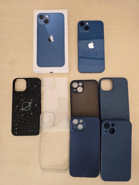 Iphone 13 128Gb Blue 99% akkumultor, fggetlen, garancilis