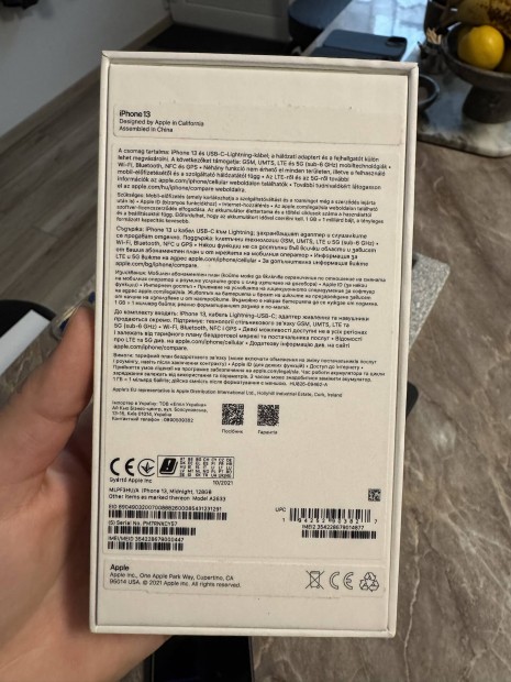 Iphone 13 128 gb jfekete 