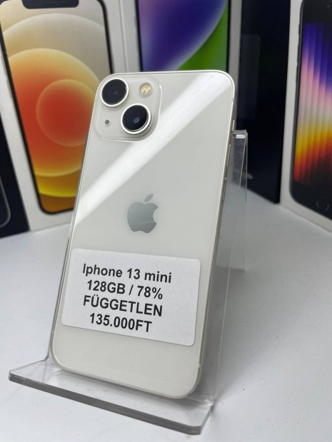 Iphone 13 Mini 128GB Aksi 78% Fuggetlen Akci 