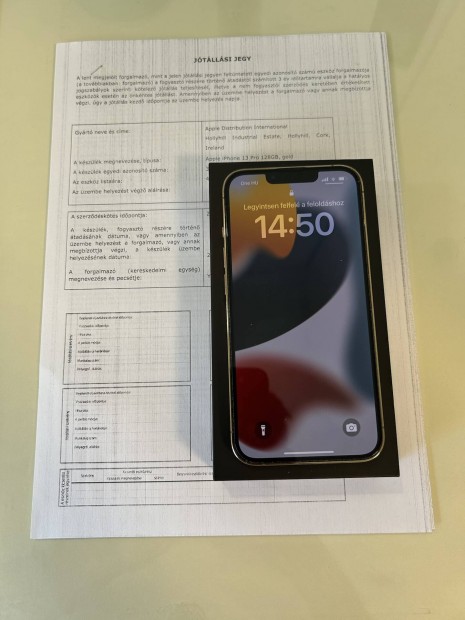 Iphone 13 Pro 128 GB független garanciális