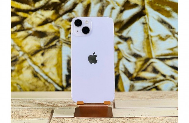 Iphone 14 128 GB Purple 100% akku szép állapotú - 12 Hó Garancia - 356