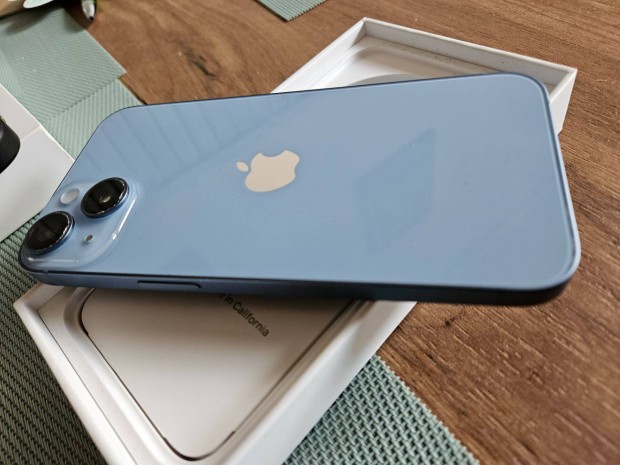 Iphone 14 Blue - j llapot, 100%-os aksi - Csere is lehet