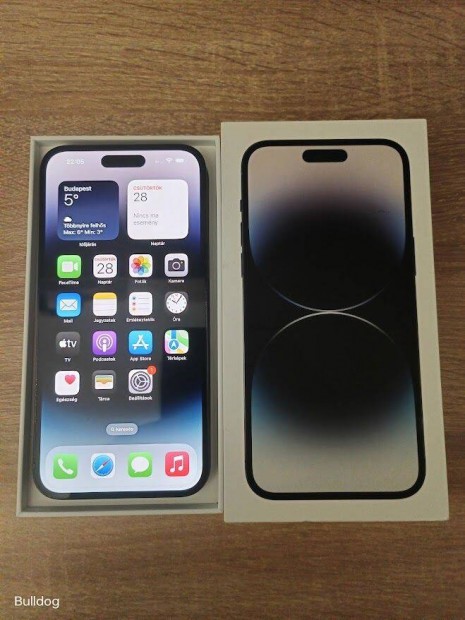 Iphone 14 Pro Max Black 256GB Fggetlen Akku:89 % Csere ON !