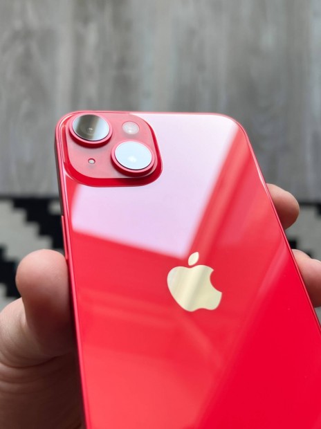 Iphone 14 RED, 128 GB, fggetlen, 100% karcmentes, 99% akksi