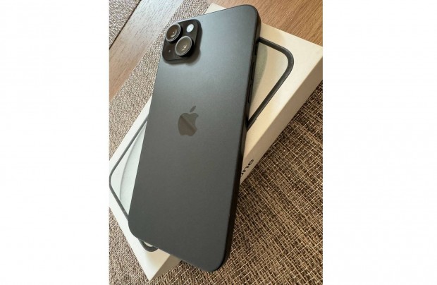 Iphone 15 Plus 128GB - fggetlen, hibtlan, fekete - Csere is lehet