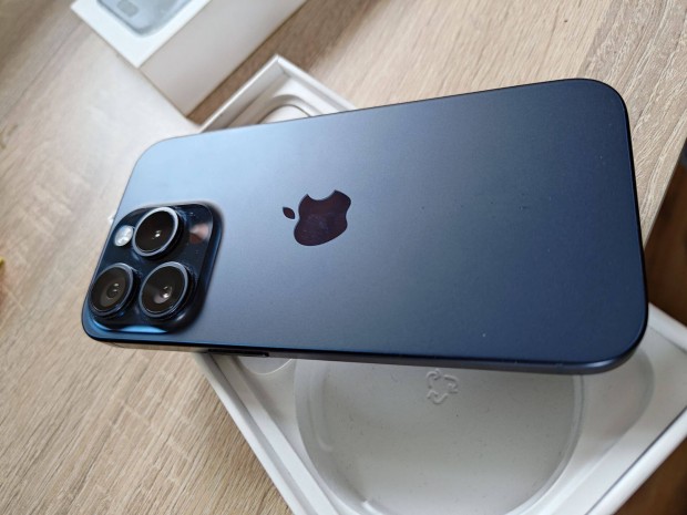 Iphone 15 Pro 128GB Titanium Blue - Csere is lehetséges