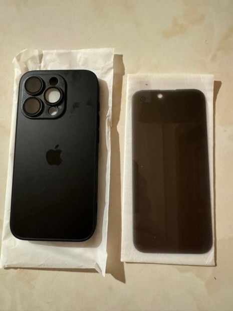 Iphone 15 Pro Magsafe Metal Fekete Tok,Max Privacy HD vegflia elad