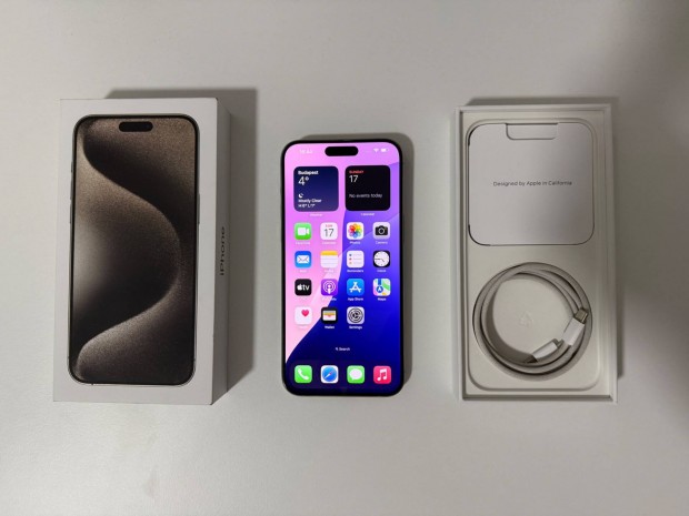 Iphone 15 Pro Max 256 GB (fggetlen, 98%-os akkumultor)