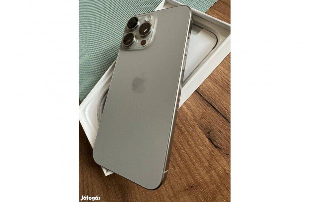 Iphone 15 Pro Max 512GB Natural Titanium - Fggetlen - Csere is lehet