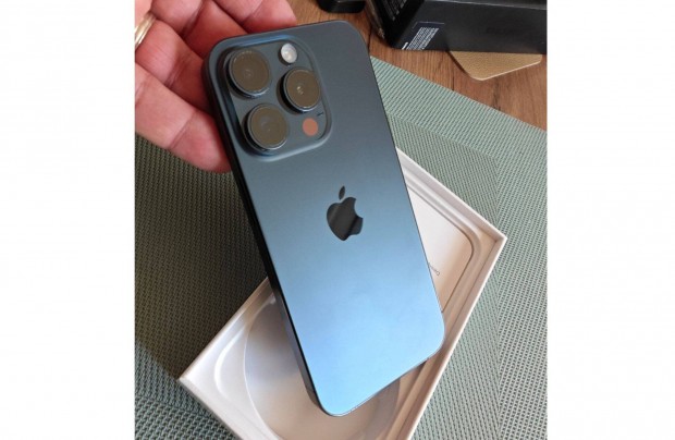 Iphone 15 Pro Max 512GB Titanium Blue - független -Csere is lehetséges