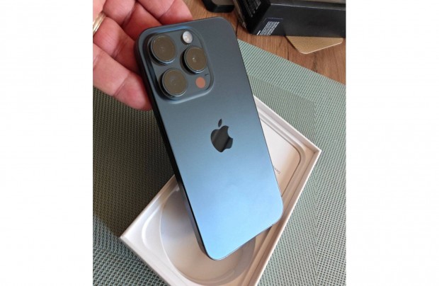 Iphone 15 Pro Titan Blue - szp megkmlt - Csere is rdekel