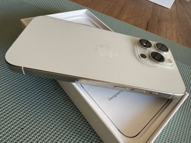 Iphone 15 Pro Withe Titanium - karcmentes - Fggetlen - Csere is lehet