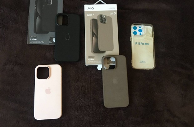 Iphone 15 s 15 pro telefon tok, 4 db egyben