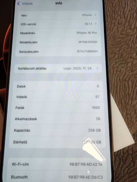 Iphone 16 pro (Vodafone) 