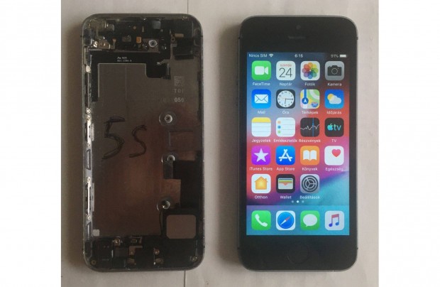 Iphone 5s 16 GB okostelefon (1 kszlk + 1 hz), alkatrsznek