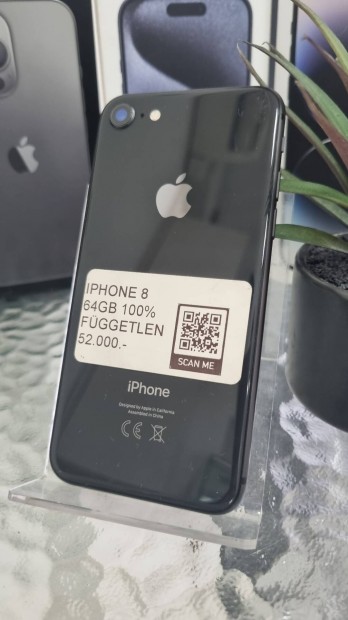 Iphone 8 64GB Aksi 100 %Fuggetlen Akci 