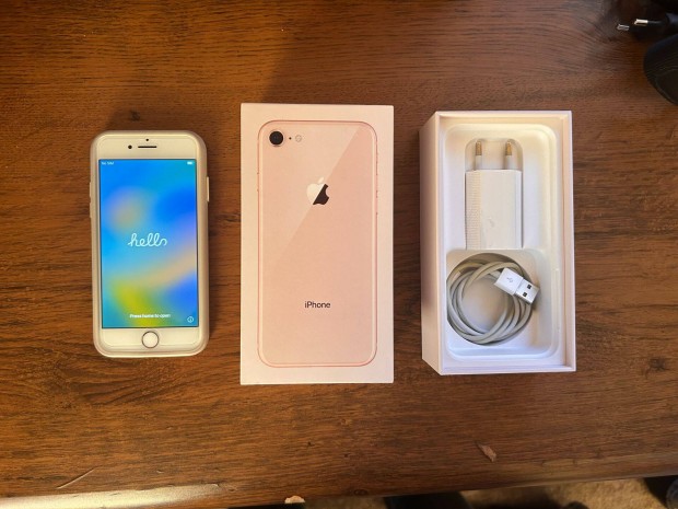 Iphone 8 64 GB hibtlan, karcmentes, jszer llapot, rosegold