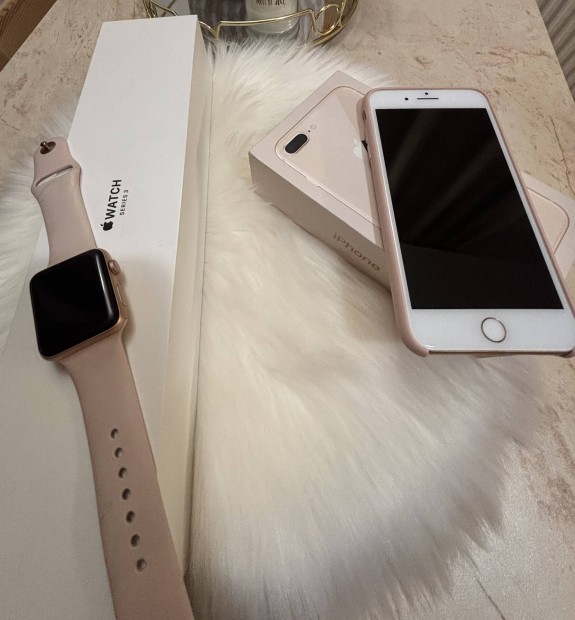 Iphone 8 Plus + apple watch 3 egyben elad