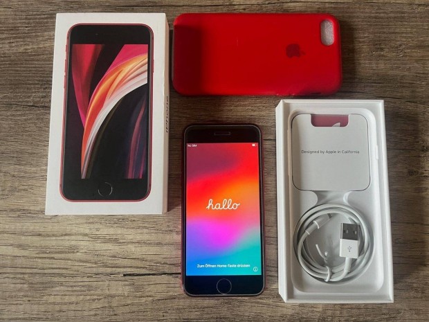 Iphone SE2 64GB karcmentes, krtya fggetlen RED modell+ajndkok