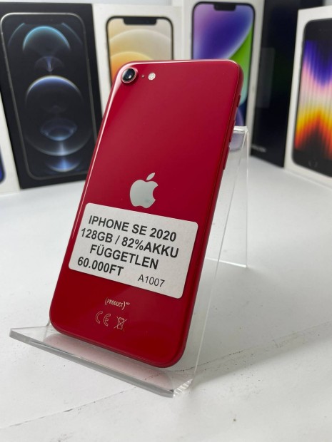 Iphone SE 2020 128GB 82%Fuggetlen 