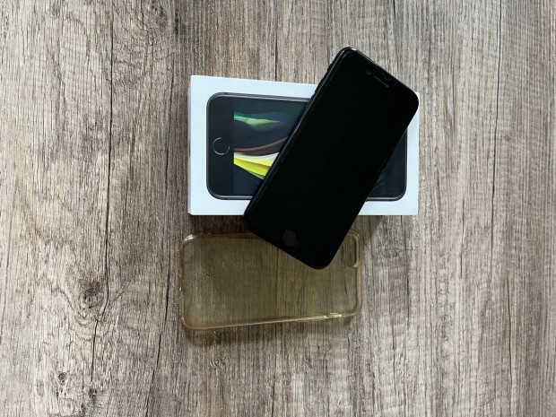 Iphone SE 2020-as modell 64GB karcmentes, krtyafggetlen fekete