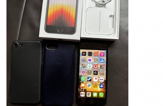 Iphone SE 2022 (3.gen) black Fggetlen Karcmentes mint az j