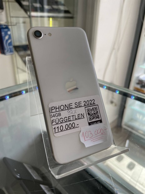 Iphone Se 2022 92% + vegflia, Akci!