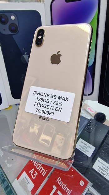 Iphone XS Max, jszer, 128GB, Fggetlen, Akci 