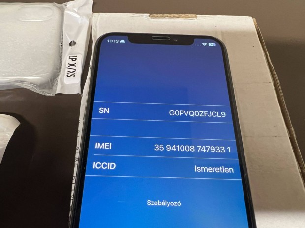 Iphone X 256GB, 83% akku, kivl llapot, vegflia, j tlt s tok