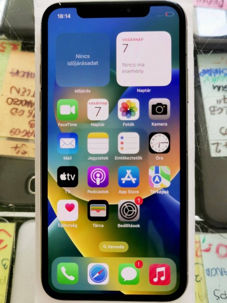 Iphone X 64gb 3 hnap garancia 100% aku fggetlen