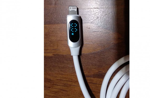 Iphone tltkbel 1m USB-A/lightning, kijelzs, gyorstlt fehr