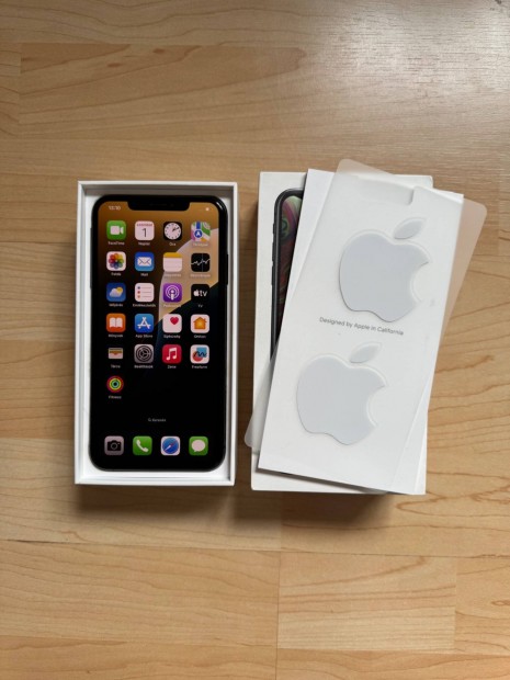 Iphone xs max, krtyafggetlen, fekete, 80 % akksi