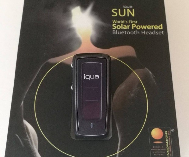 Iqua Sun napelemes bluetooth headset jonnan elad