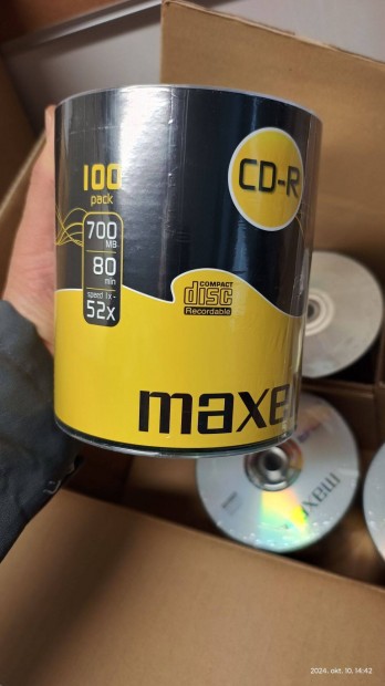 rhat CD, 200db Maxell, 700MB, 52x, CD-R