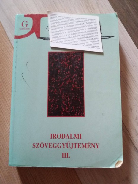 Irodalmi szveggyjtemny III