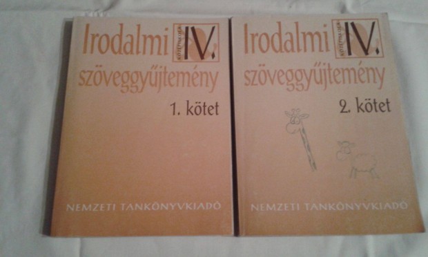 Irodalmi szveggyjtemny IV. 1 s 2. ktet, irodalom tanknyv