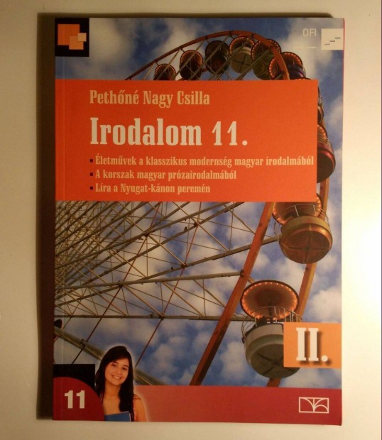 Irodalom 11. II. Tanknyv (Nagy Csilla) 2015 (jszer) 7kp+tartalom