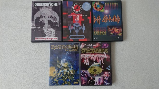 Iron Maiden,Queensryche,Def Leppard,Stratovarius dvd