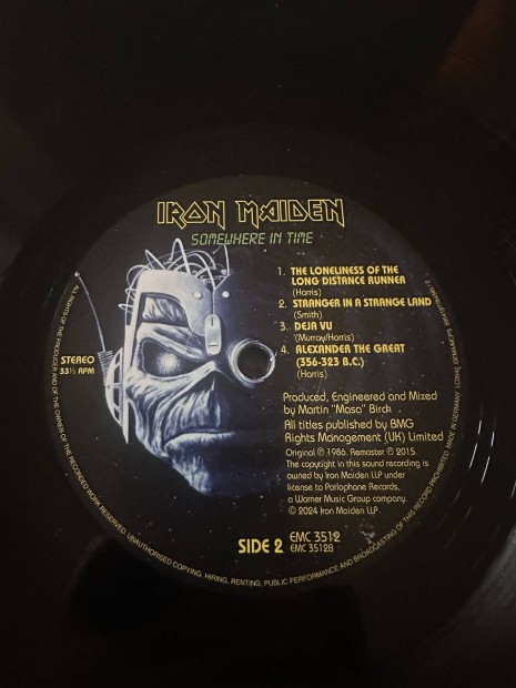 Iron Maiden - Somewhere in time, Vinyl, bakelit