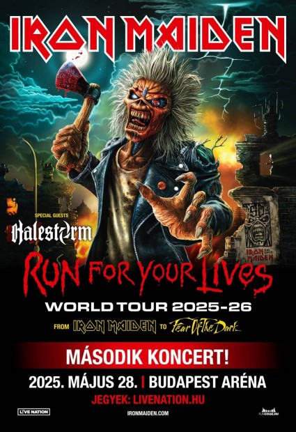 Iron Maiden koncertre lljegy 2025.05.28 - ra!!! 