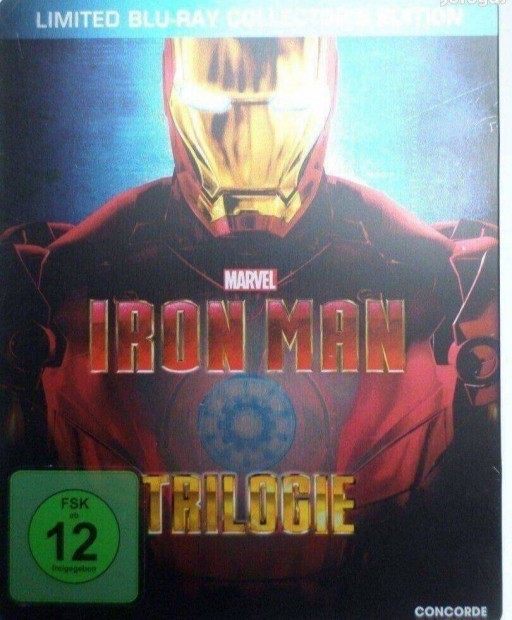 Iron Man Blue Ray trillogia 1-3 vasember