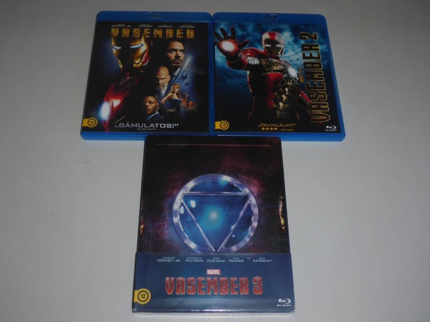 Iron Man - Vasember 1. 2. 3. blu-ray film