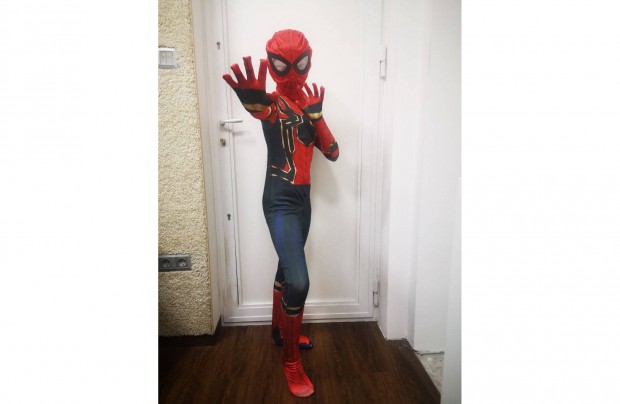 Iron Spiderman 2 feszls farsangi jelmez Pkember 110-150ig