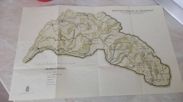 Irredenta 1941-es Kelet-Magyarország Észak Erdély Térképe ritk
