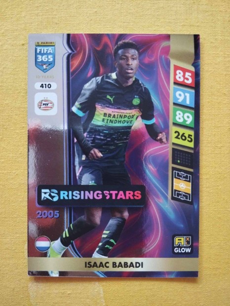 Isaac Babadi (PSV) FIFA 365 2025 GLOW Rising Star focis krtya