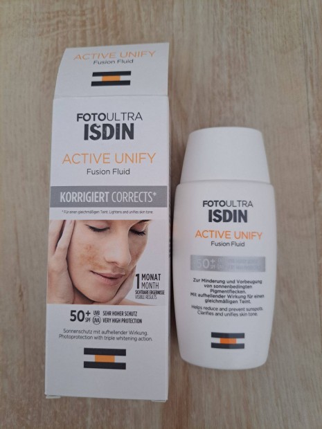 Isdin Foto Ultra Active Unify Napfolt Elleni Kezels SPF 50+,50 Ml