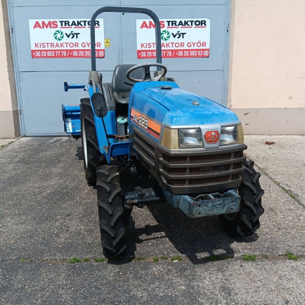 Iseki TF223 összkerekes, szervos, 22 Le traktor, 140 cm talajmaróval