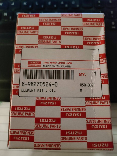 Isuzu D-Max 1.9D 163 LE 2017-2019 gyri eredeti olajszr 8-98270524-0