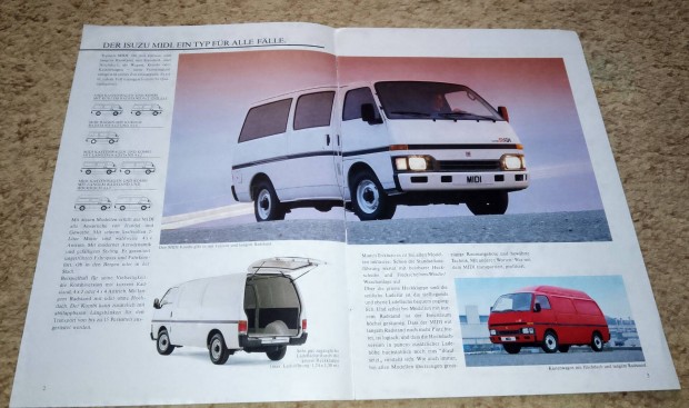 Isuzu Midi furgon (1989) prospektus, katalgus.