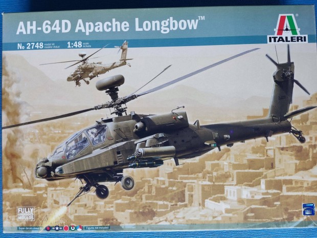 Italeri AH-64D Longbow Apache 1:48 (2748) makett modell helikopter